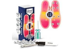 Yardkicks Traction Kit: DIY Baseball Softball Cleats for Your Shoes - Transform Sneakers Into Custom Cleats - Unisex Spikes - 20 Studs - Ideal Gift for Ball Players & Kids to Boost Field Traction