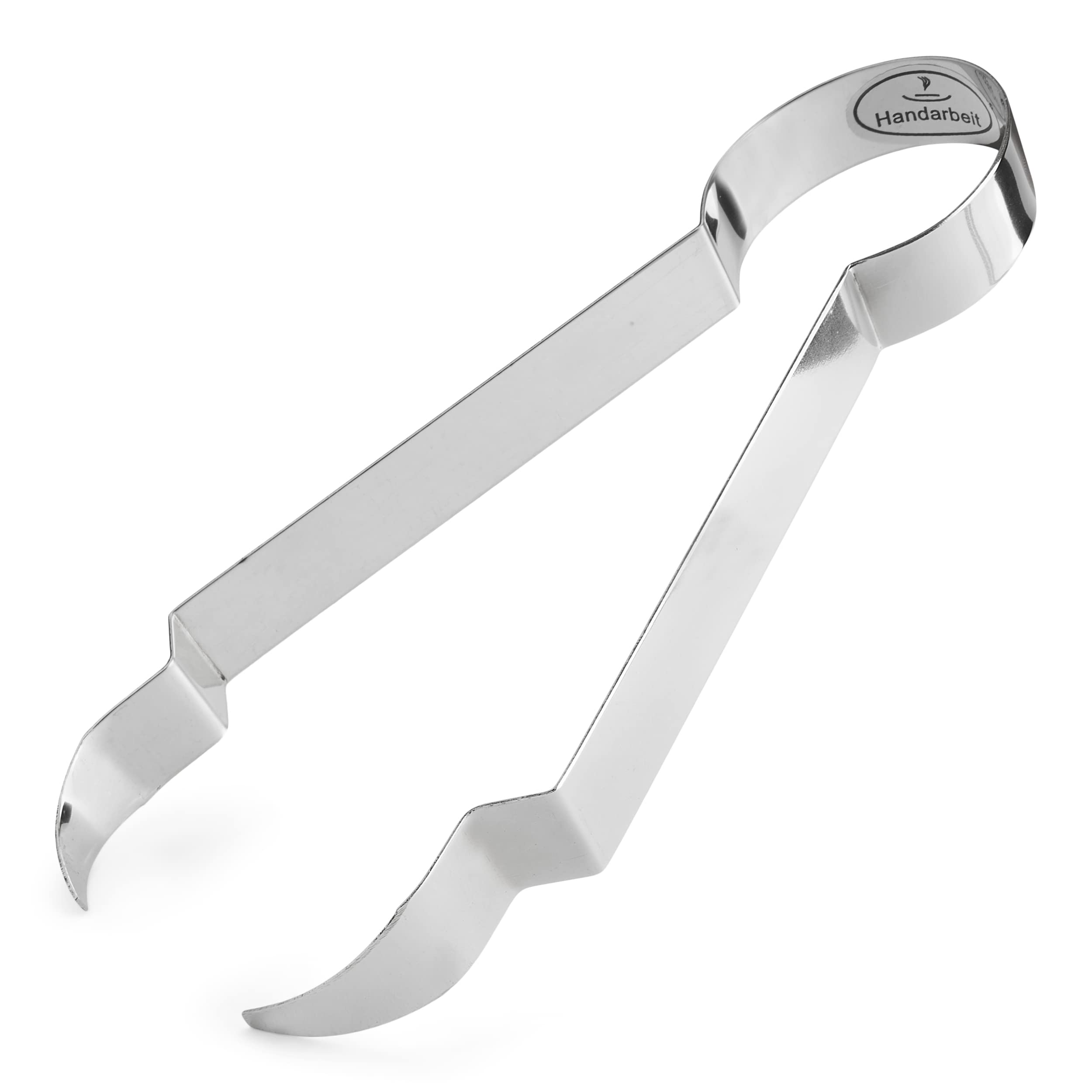 NKLaus 17cm Charcoal Tongs Stainless Steel Smoking Tongs Silver Smoking Accessories Shisha Barbecue Tongs 39176