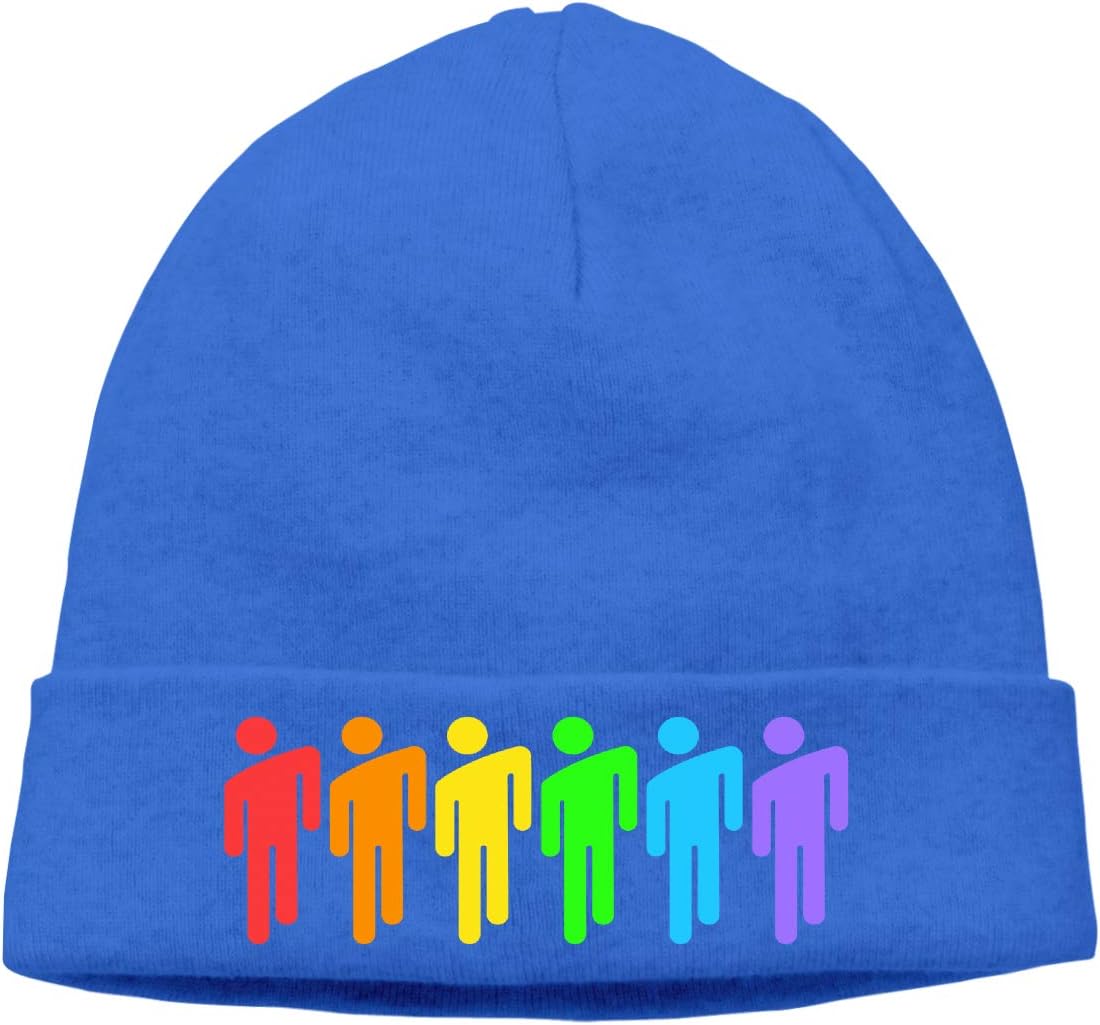 Men's Slouchy Beanie Billie-Eilish-Rainbow Beanie Hats Women