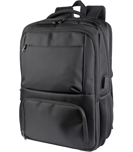 Elonglin Laptop Backpack 15.6" Travel Business Work Bag Water Resistant  Daypack with USB Charging Port Black : Amazon.ca: Electronics