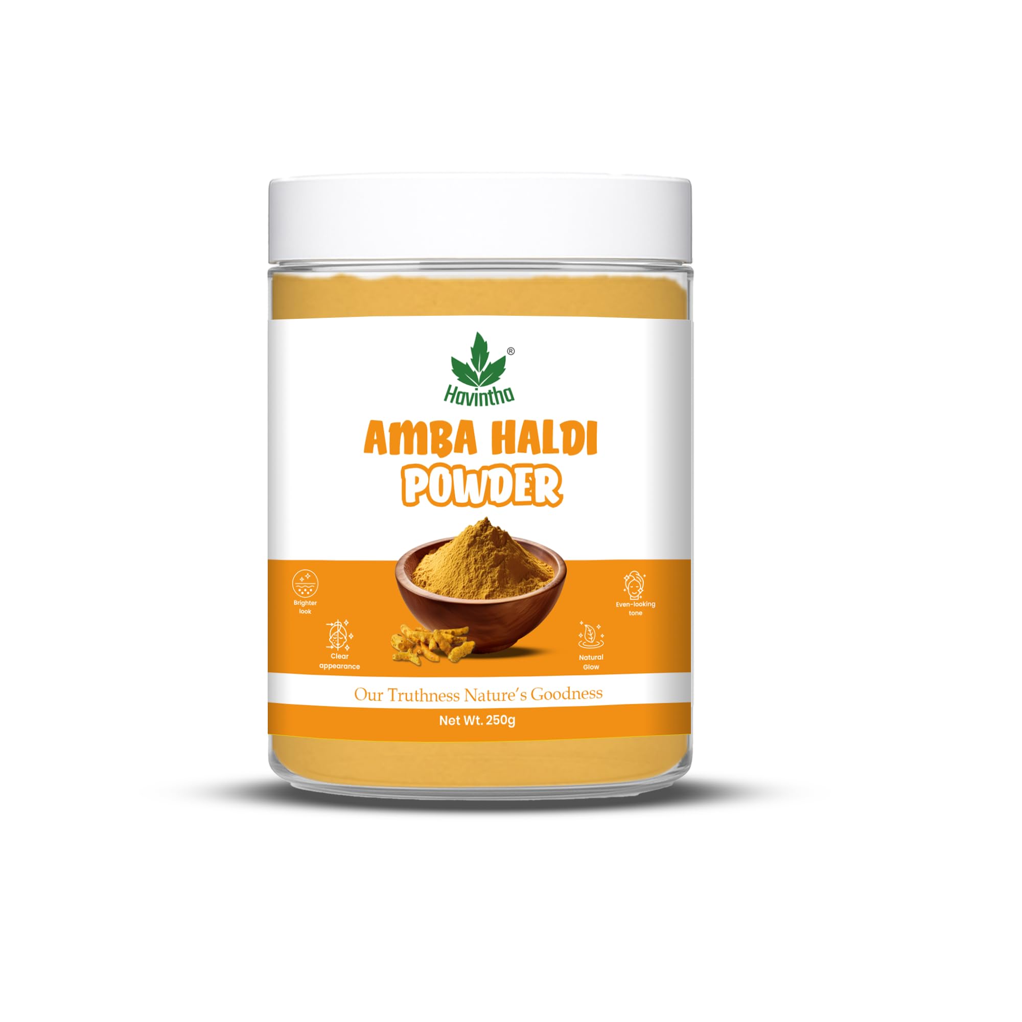 Havintha Wild Turmeric Powder for Face | Amba Haldi | Promotes Glowing Skin - 100 Grams