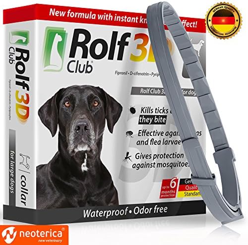 FLEA Collar for Dogs โ Flea and Tick Prevention for Dogs โ Dog Flea and Tick Control for 6 Months โ SAFE Tick Repellent โ WATERPROOF Tick Treatment