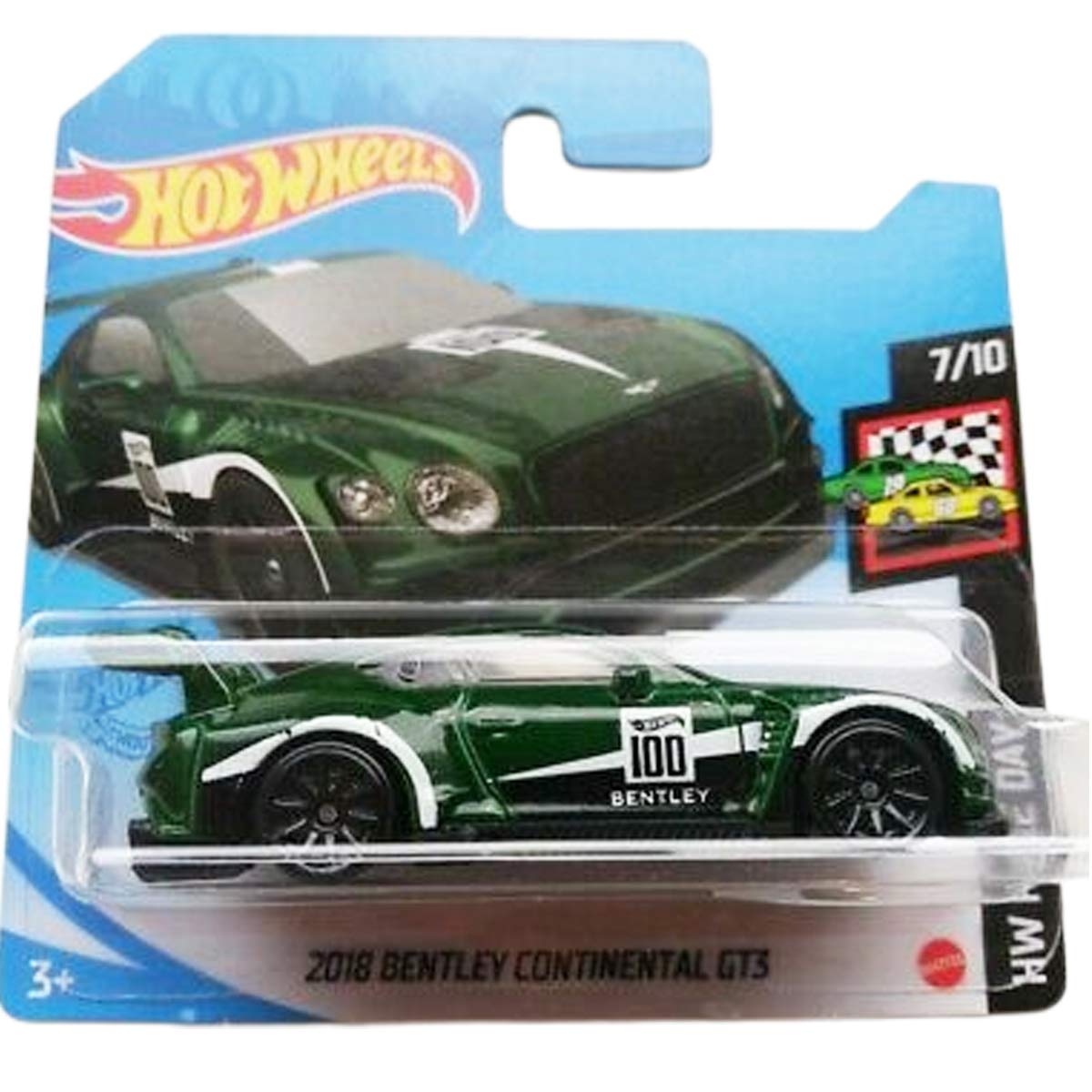 Hot Wheels 2018 Bentley Continental GT3 HW Race Day 7/10 2021 (133/250) Short Card