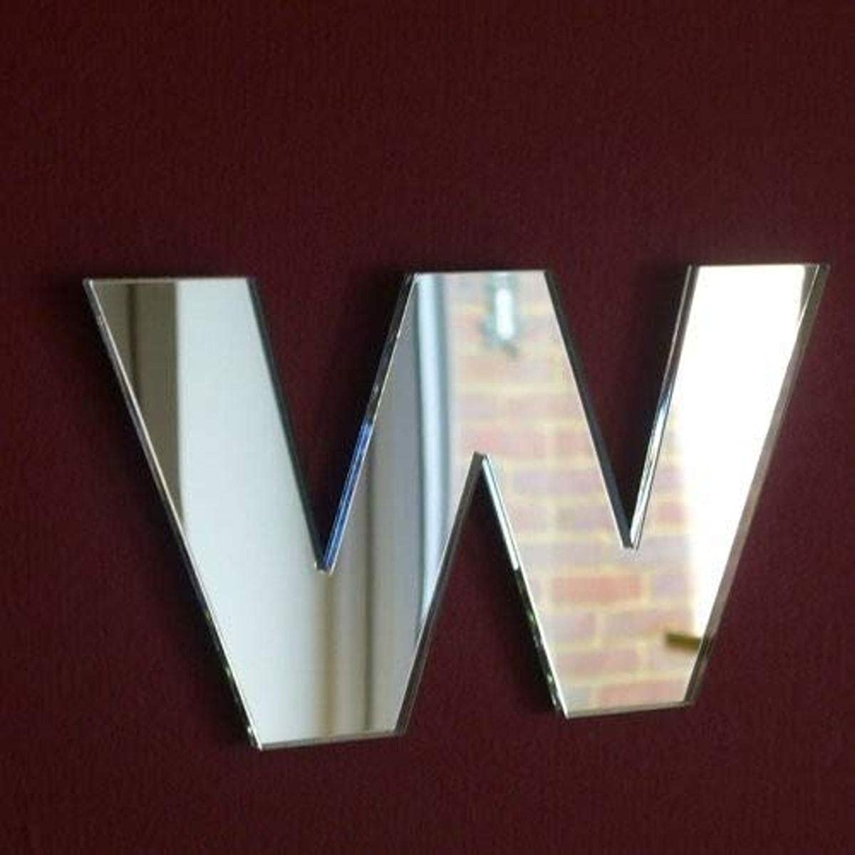Lower Case Letter W Mirror 25cm