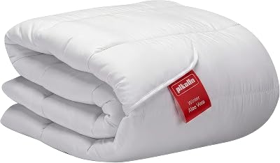 Bettdecke 240 x 220 cm. Dicke Winter-Steppdecke mit 400g Aloe Vera Faserfüllung, Hautfreundlich und Atmungsaktiv, Für Sensible Haut, Extra Warm, Hypoallergen