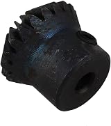 SGerste 45 Steel 20 Teeth 5mm Bore Tapered Bevel Gear Wheel Pack of 2 view 4