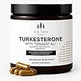 BIG TREE HERBALS Turkesterone 660mg (6,600mg 10:1 Extract) and Tongkat Ali 330mg (66,000 200:1 Extract), Bioperine 10mg - Max Purity, 60-Day Supply