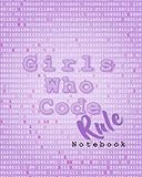 Girls Who Code Rule Notebook: Lavender (8x10) 100 Pages by Penelope Pewter, Notebooks and Journals