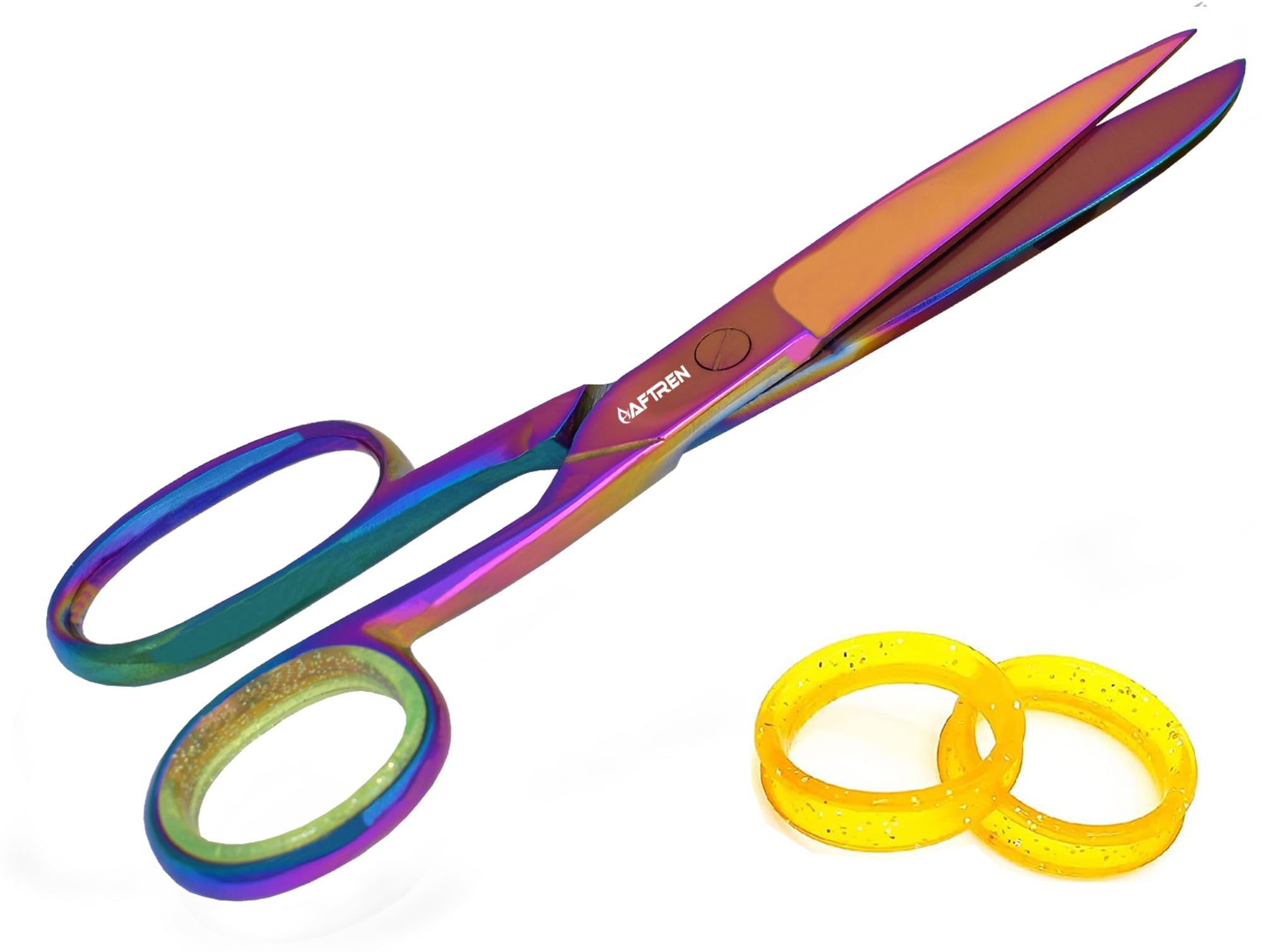 Pelican Applique Scissors Duckbill 6 Inch Double Curved Offset Handle Stainless Steel Embroidery Razor Scissors Thread Sharp Sewing Knitting Scissors Arts and Crafts (Multi, 6.5 Inch)