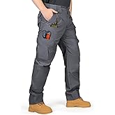 IGOLUMON Men's Stretch Tactical Pants, Breathable Ripstop Cargo Pants, Outdoor Lightweight EDC Work Hiking Pants