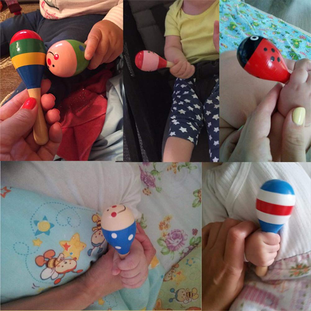 Alianzagestion Com 12 Pcs En Bois Maracas Ensemble Pour Enfants Bebe Adulte Party Favors Colore Mini Maracas Noisemaker Pour Fiesta Classe Salle De Musique Percussion Instrument Instruments De Percussion A Main Batteries Et