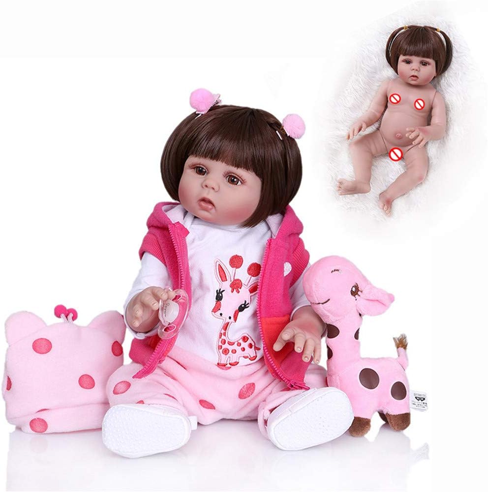 Prezzo Crrs Simulazione Baby Reborn Doll 48CM Silicone Vinile Neonato Fatto a Mano Bambole Vestito Rosa Ciuccio Magnetico Bambole Regali Giocattoli Offerte
