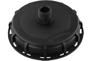 for IBC Tank Adapter Cap, 163mm Vented Lid with 1-Inch Male Thread for DN150 Water Storage Tanks – Plastic Outlet Lid Cap for