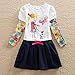 VIKITA Little Girls Dresses White Winter Clothes Long Sleeve Outfits for Little Kids 5-6 Years LH5926, 6T