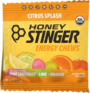 Honey Stinger Organic Citrus Splash Energy Chews SGL, 1.8 OZ