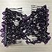 Easy Comb Magic Comb Stretchy Beaded Hair Comb in Purple Beads by Hair Accessories