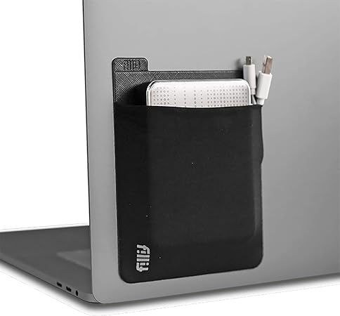 Amazon Fillit Pocket フィリットポケット 再利用可能 粘着 ポケットストレージ ブラック 外付けハードドライブ バッテリーパック ケーブル その他の小さな個人アイテム用 車 バイク 車 バイク