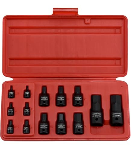 Performance Tool Steckschlüssel-Set 10-teilig – Impact-Star-Bits Für Schraubendreher (T10 Bis T50)
