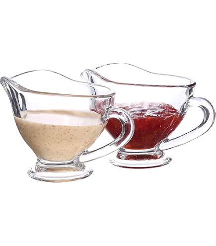 White Porcelain Gravy Boat Sauce Boat – 200ml/7oz, Microwave & Dishwasher Safe, For Gravy, Salad Dressing, Syrup