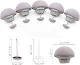 MQUPIN Quilt Fixing Clip 16 Duvet Clips Round Mushroom Attachment Grey view 8