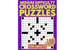 Medium Crossword Puzzle Book: Challenge the Brain with these Word Activity Games for Adults and Seniors
