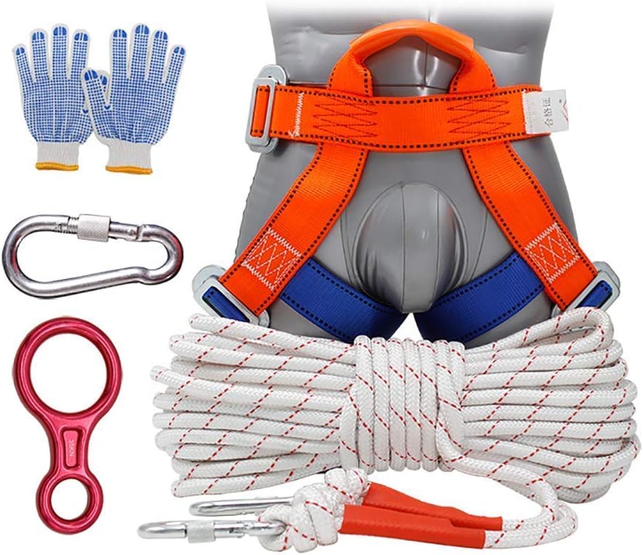 Safety Belt, Safety Rope, Climbing Harness With Climbing Carabiner
