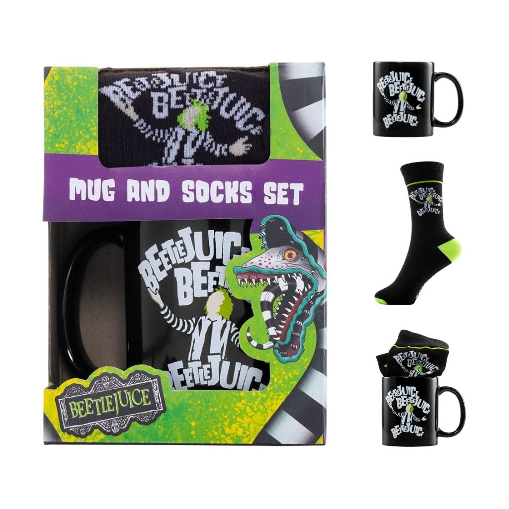 Beetlejuice Mug & Sock Set