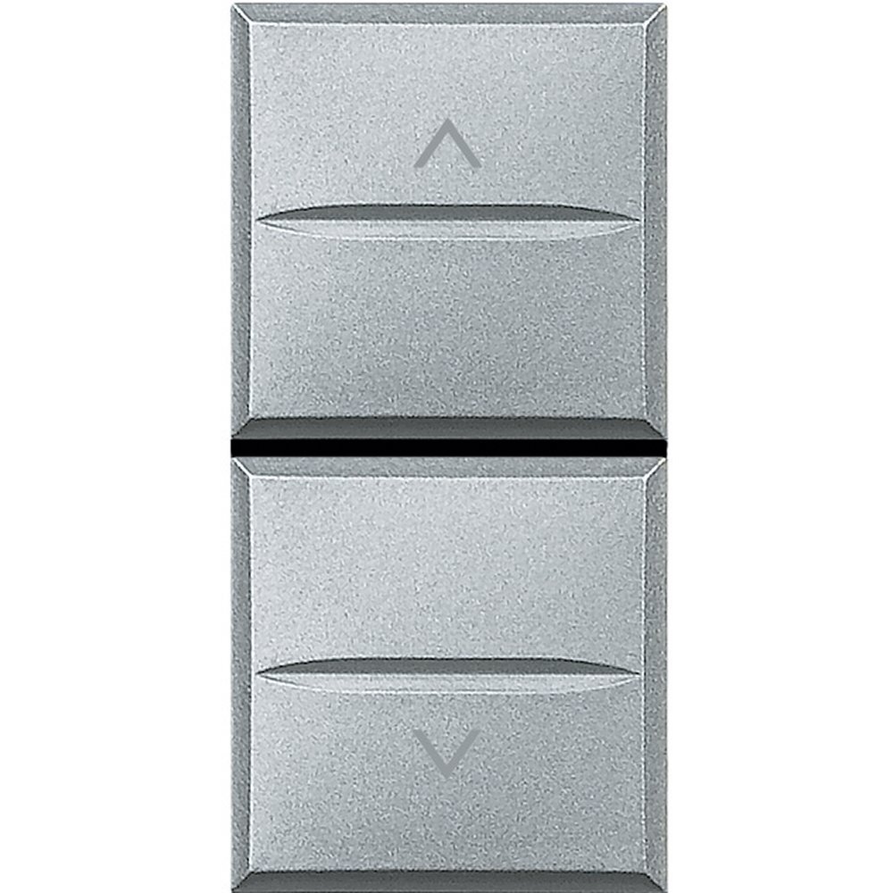 BTicino SHC4037F Axolute 2 NO Interlocked Buttons, Grey Tech