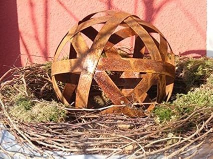 Rost Kugeln aus Blechstreifen, Edelrost von Rostikal größe 1