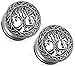 Pierced Owl 316L Surgical Steel Tree of Life Double Flared Plug Guages, Sold as a Pair (10mm (00GA))