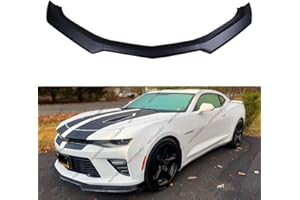 WheelX 3Pcs Front Lip Compatible with 2016-2024 Chevy Camaro LT LS RS SS, Air Dam Lower Chin Spoiler Splitter Fit for 16-24, Protection Body Kit (Matte Black)