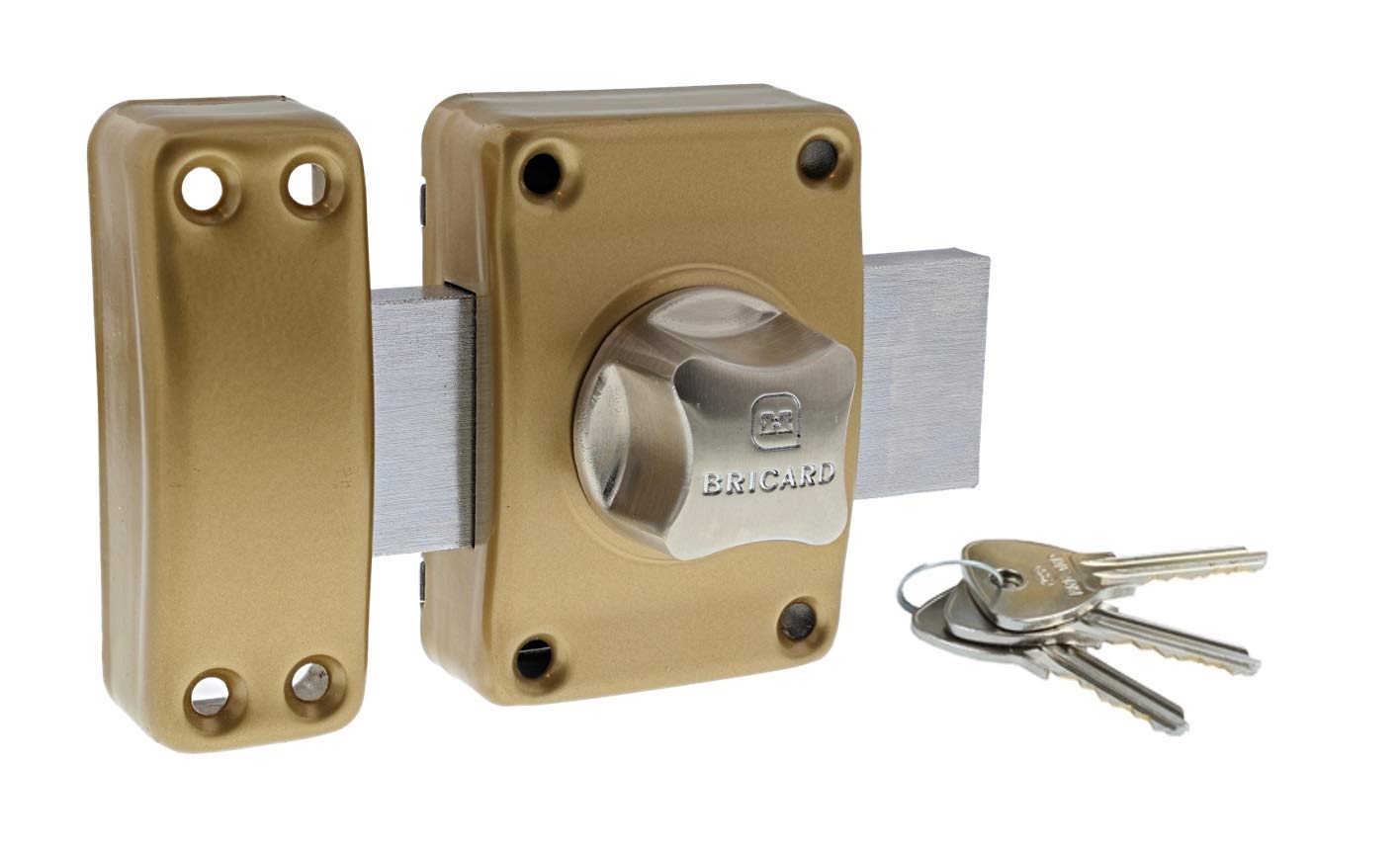 BRICARD 1967 Alpha Button Lock Cylinder, Gold, 1953