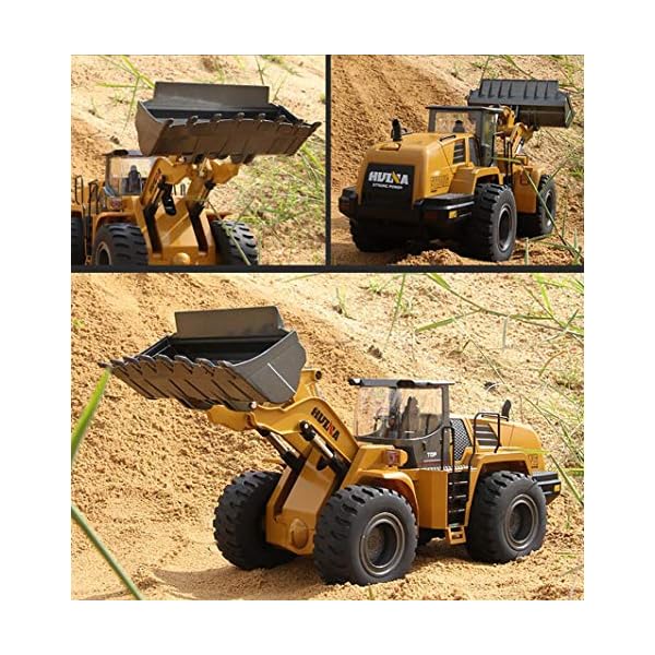 RCTOYS TR-213 10 CH Legierung Schaufel Radlader, 1:14 RC Ferngesteuerter Bagger Baustellen-Fahrzeug, Modell mit viele… – Bild 7