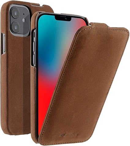 Amazon Co Jp ヌバック レザー Iphone 12 Mini 5 4インチ Melkco プレミアム ヌバック レザーケース 本革 ハンドメイド 磁石不使用 フリップタイプ 縦開き ラセス Rasesu Inc 日本正規代理店品 クラシック ビンテージ ブラウン