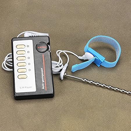 Genmine® URETHRAL Stecker Elektrischer Penis Plug mit Penisring Set Harnröhren plug Elektrostimulation Dilator aus Edelstahl 