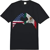 America Mexico Flag Vintage Mexican Roots American Comfort Colors Adult Heavyweight T-Shirt