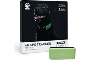 DBDD GPS Tracker for Dogs, Pet GPS Location Tracker with 3 Silicon Cases and 1 Collar, Real Time Location & Smart Activity Tracking Device, Waterproof, Tiny & Light