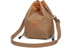 peacechaos Compact Camera Bag, Lightweight DSLR/Mirrorless Shoulder Bag with Adjustable Strap, Water-Resistant, Fits Camera a