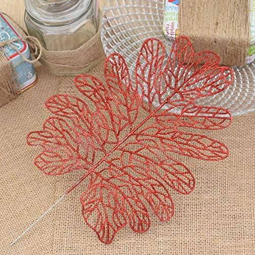Lxj Onion Powder Grape Leaf Christmas Decoration Flower Simulation Flower Accessories Fake Leaf Decoration Christmas Decorations 30cm