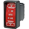Blue Sea Systems 2146 SPDT Remote Control ON-OFF-ON Contura Switch for ML Automatic Charging Relays,grey