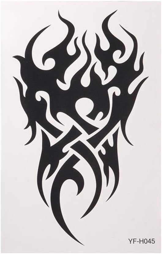 JaneDream 1pc Body art Makeup Man Temporary Tattoo Stickers Large