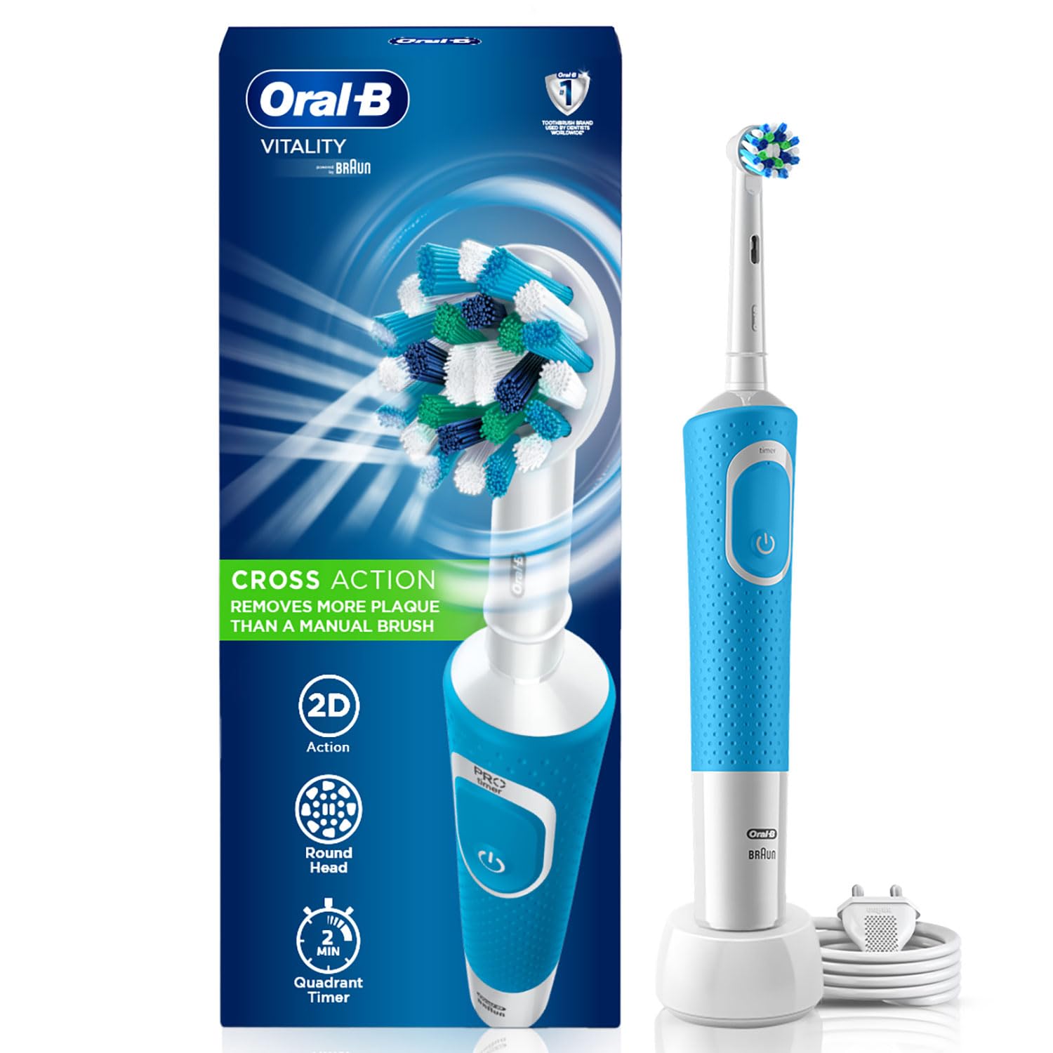 ORAL-B Power 100 Vitality Electric Toothbrush Blue