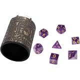 Set Di 42 Dadi Poliedrici Acrilici Per GDR - 6 Set Da 7 Pezzi Con Borse In Velluto - D&D Pathfinder