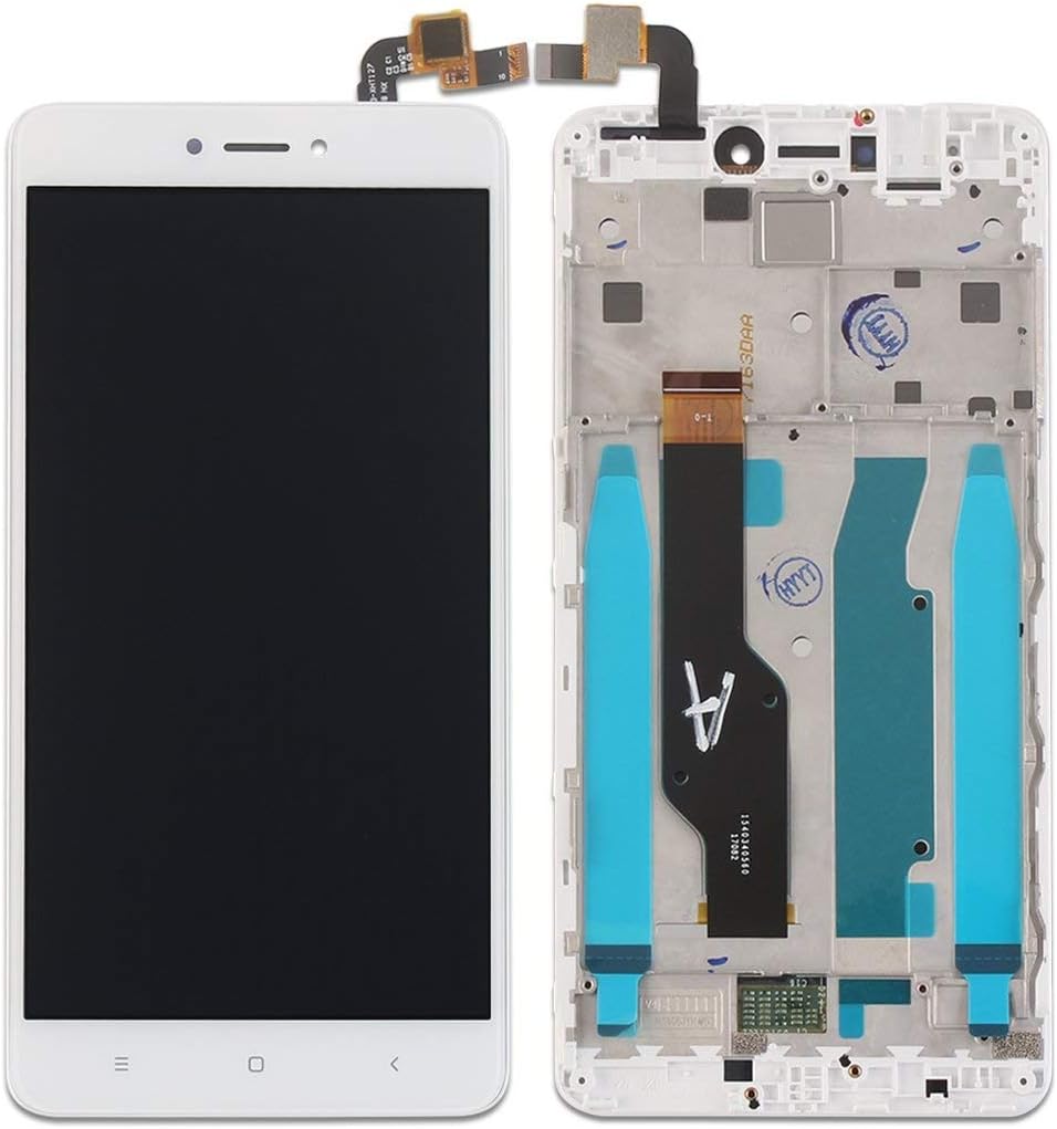 Screencart 100% New Mobile Combo Folder LCD Display Digitizer for Redmi Mi Note 4 Touch Screen White with Frame