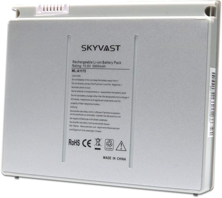 Skyvast A1175 A1150 A1211 A1226 A1260 MacBook Battery for Apple MacBook Pro 15