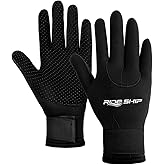 Neoprene Gloves Scuba Diving Gloves Wetsuit Dive Gloves for Men Women Kids, 3MM 5MM Flexible Anti Slip Thermal Five Finger Surfing Glove for Spearfishing Paddling Kayaking Swimming