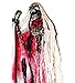 40-inch Animated Skeleton Ghost Halloween Decoration with Glowing Red Eyes and Great Sound Effect