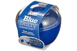 Joie Berry Keeper Colander Pod, Built-in Strainer for Easy Fruit Storage, Holds One Pint of Berries, Compact Fridge Container