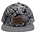 City Hunter Cs371 Denim Anchor 7 Panel Snapback Hats - 3 Colors (401 Black)
