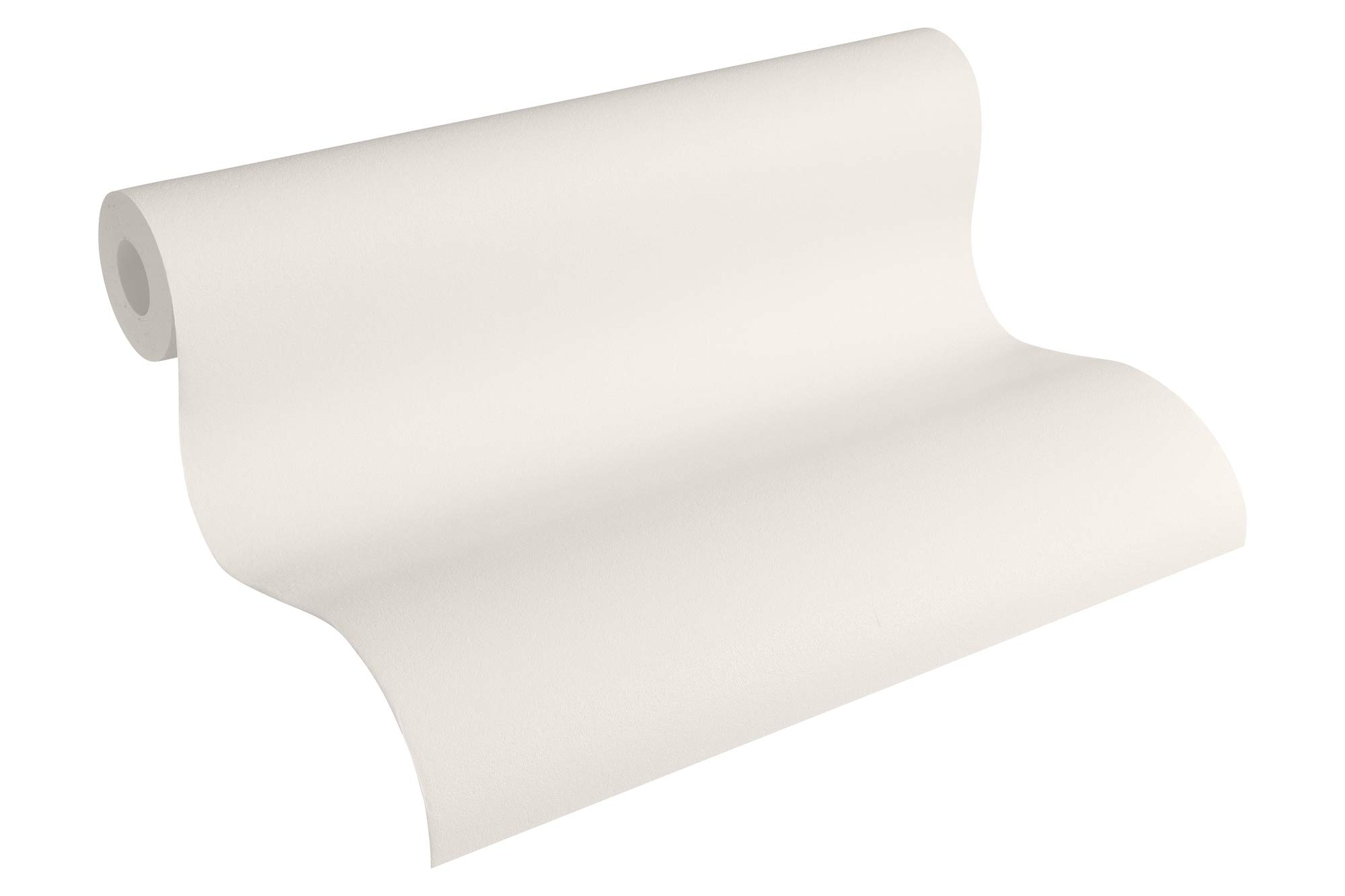 A.S. Création Non-Woven Wallpaper Glatte Wand Plain Wallpaper 10.05 m x 53 cm Cream Made in Germany 309112 3091-12 — image 1